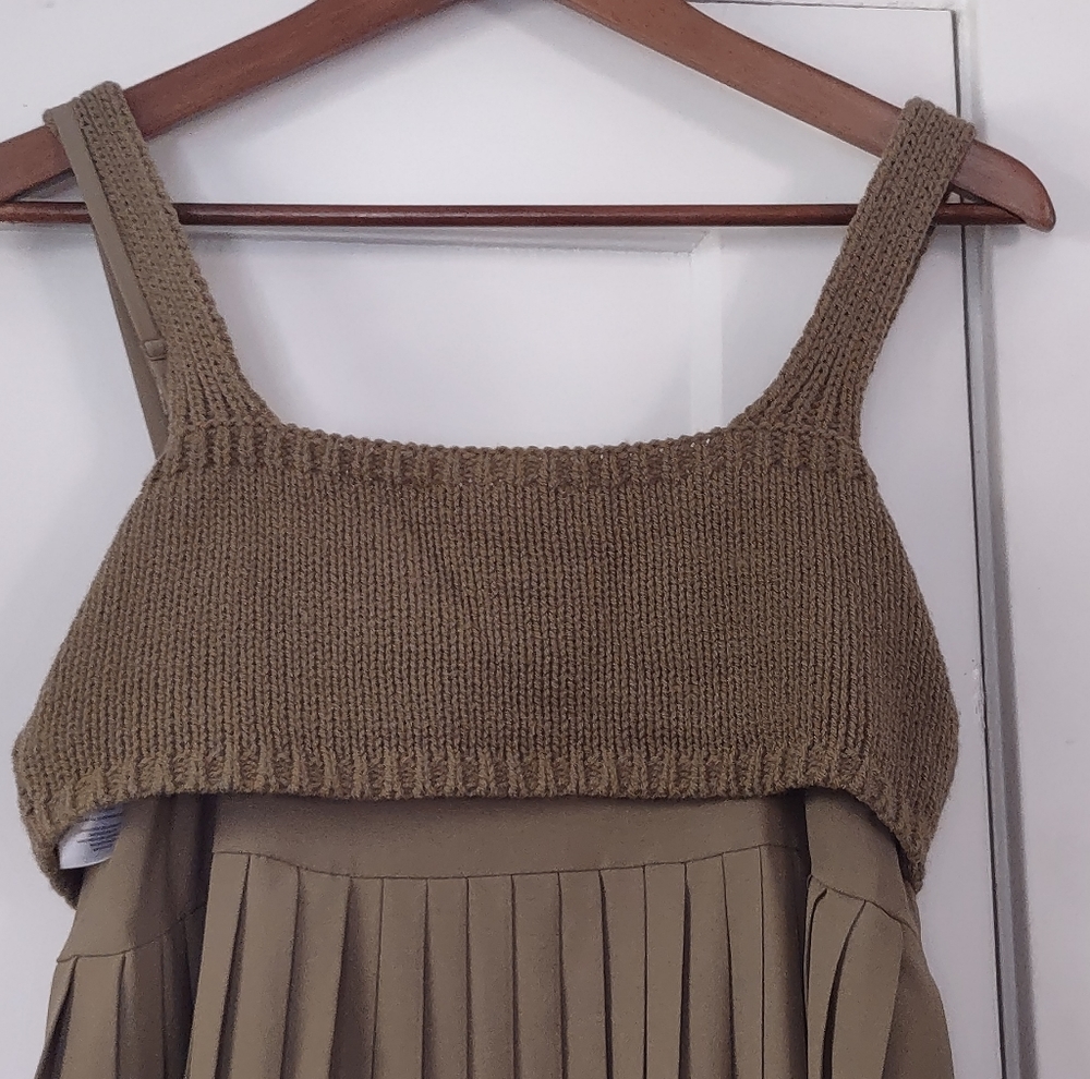 Anthropologie Mare Mare Pleated Knit Top Maxi Dress - Picture 13 of 14